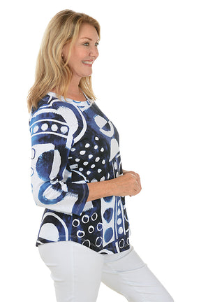 Dottie Slub Knit Curved Hem Top