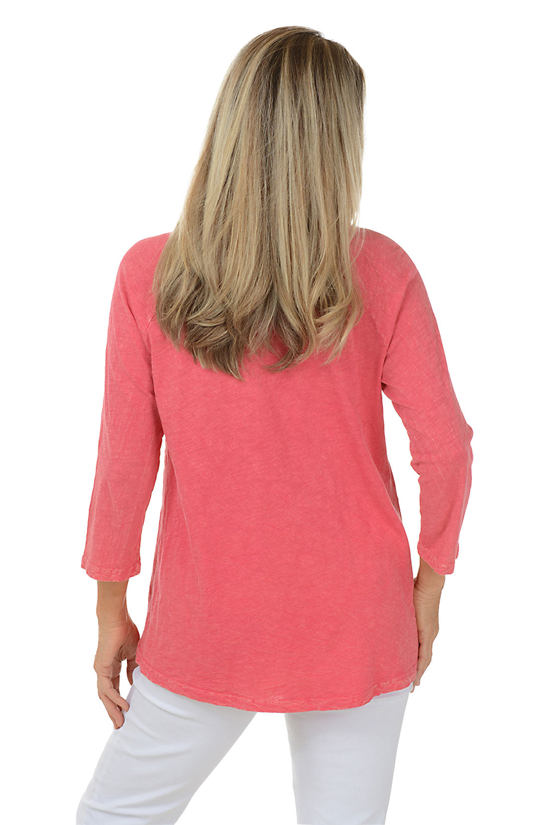 Happy Days Mineral Wash Double Pocket Knit Top