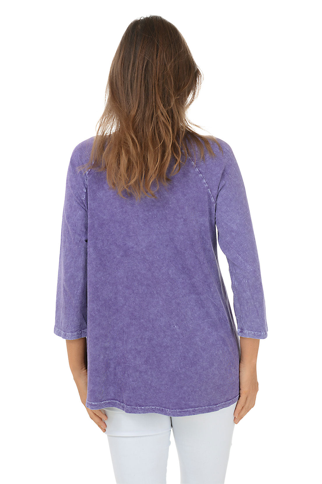 Love Letter Mineral Wash Double Pocket Knit Top