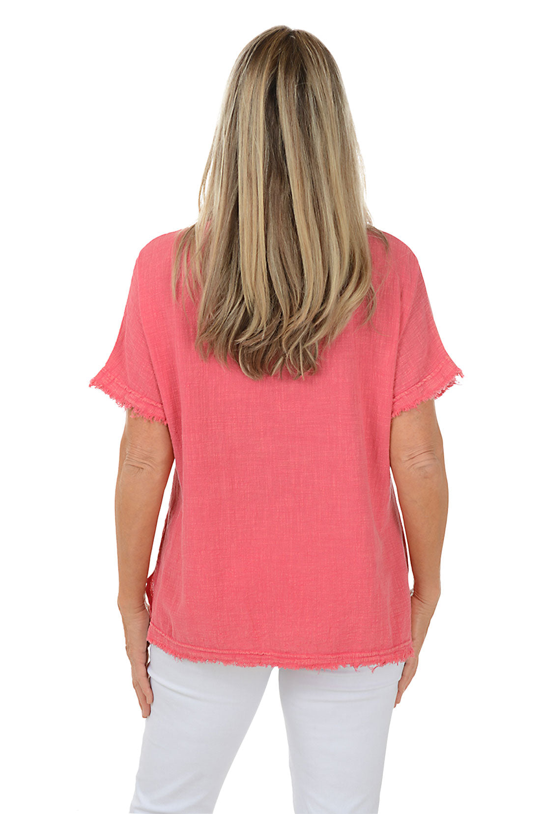 Lola Fringe Gauze Top