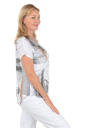 Petite Tango Crushed Slub Knit Tee