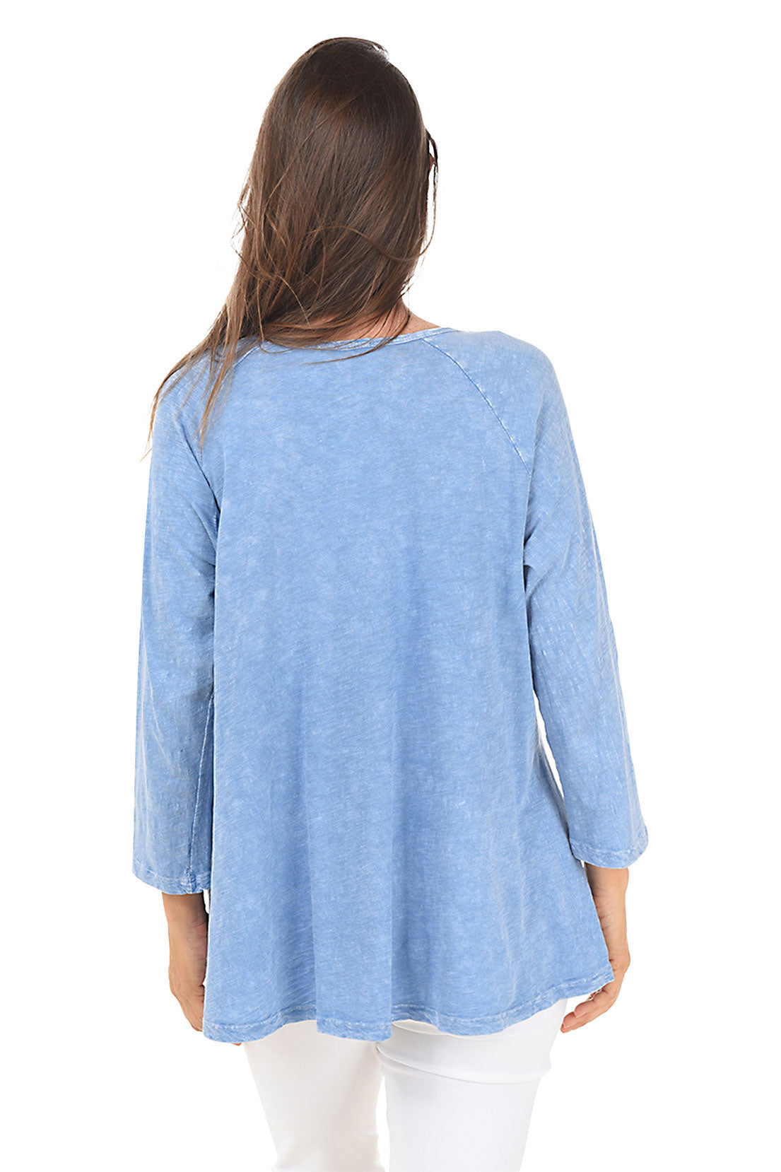 Lily Mineral Wash Double Pocket Knit Top