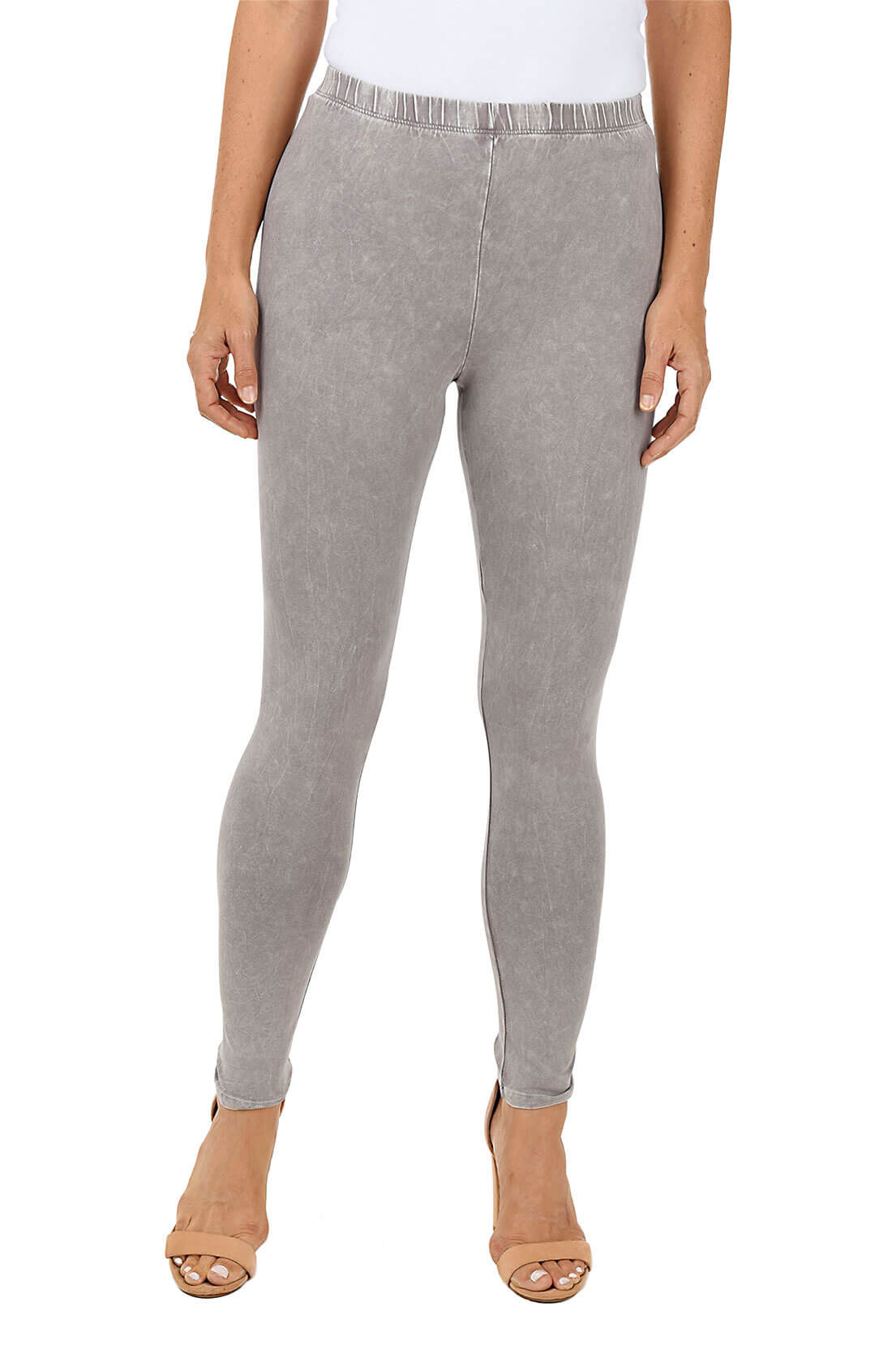 完売品 JEANASIS【eL+1】Just Leggings グレー Jess & Jane Mineral Washed Cotton Legging | Made in the USA