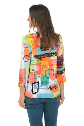 Modernist Slub Knit Single Pocket Top