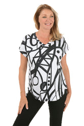 Cay V-Neck Short Sleeve Tee