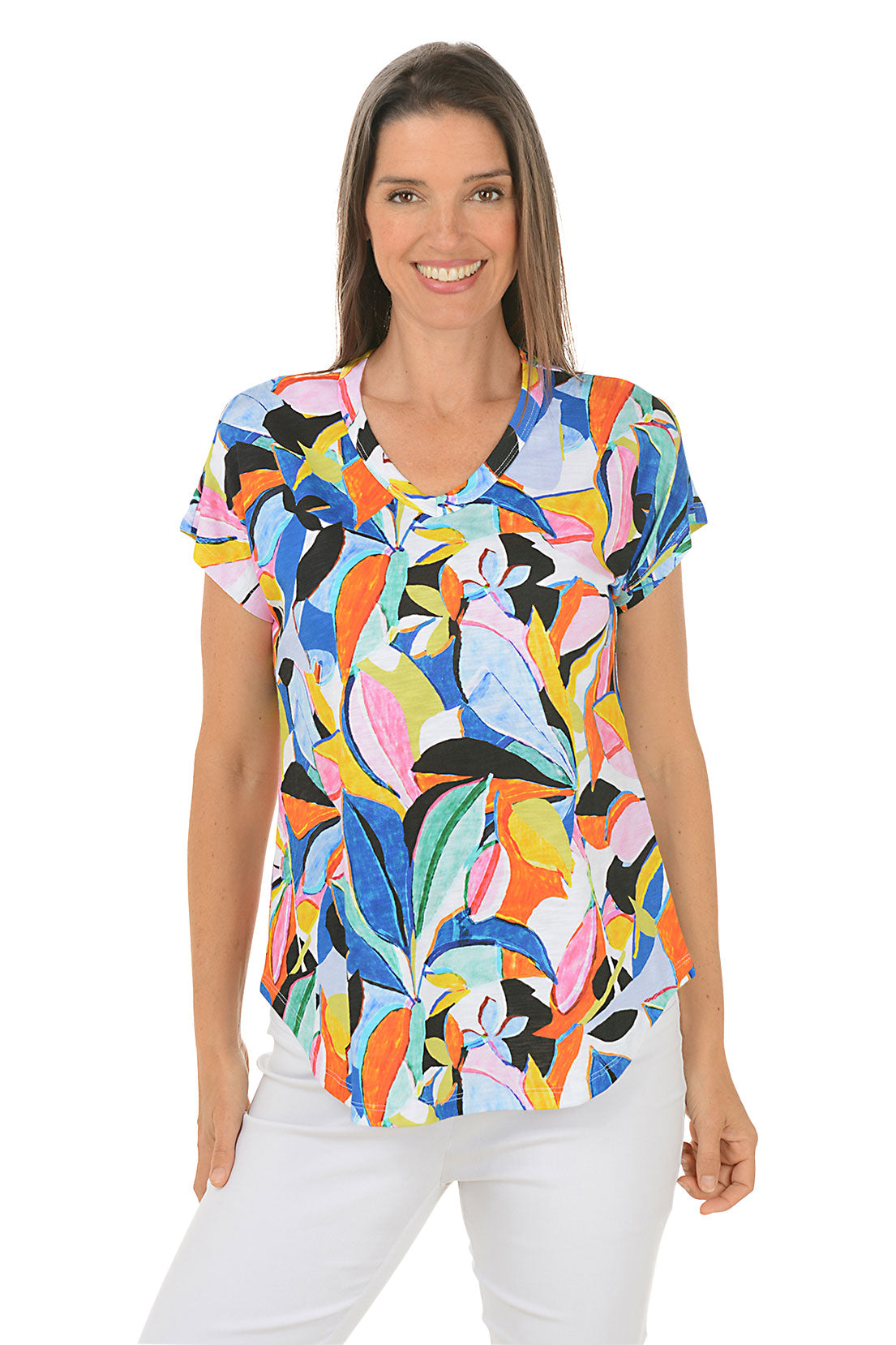 Cabana V-Neck Short Sleeve Tee