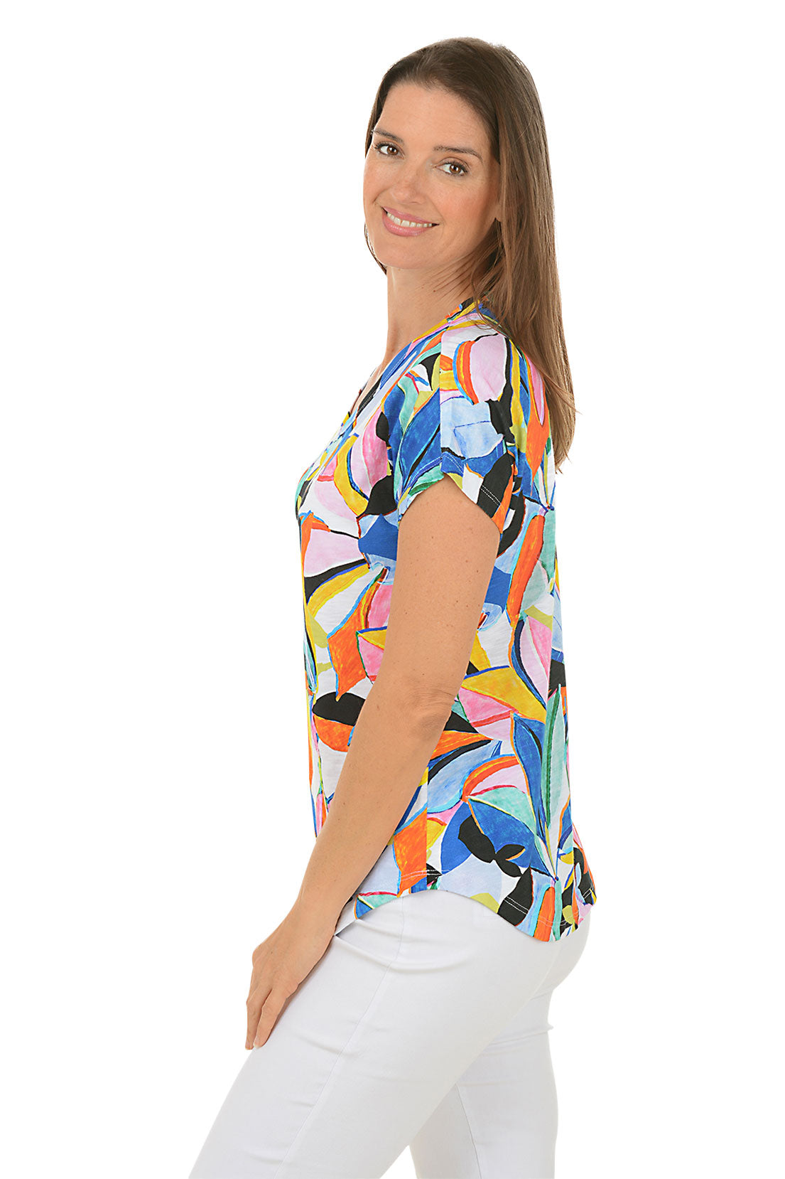 Cabana V-Neck Short Sleeve Tee