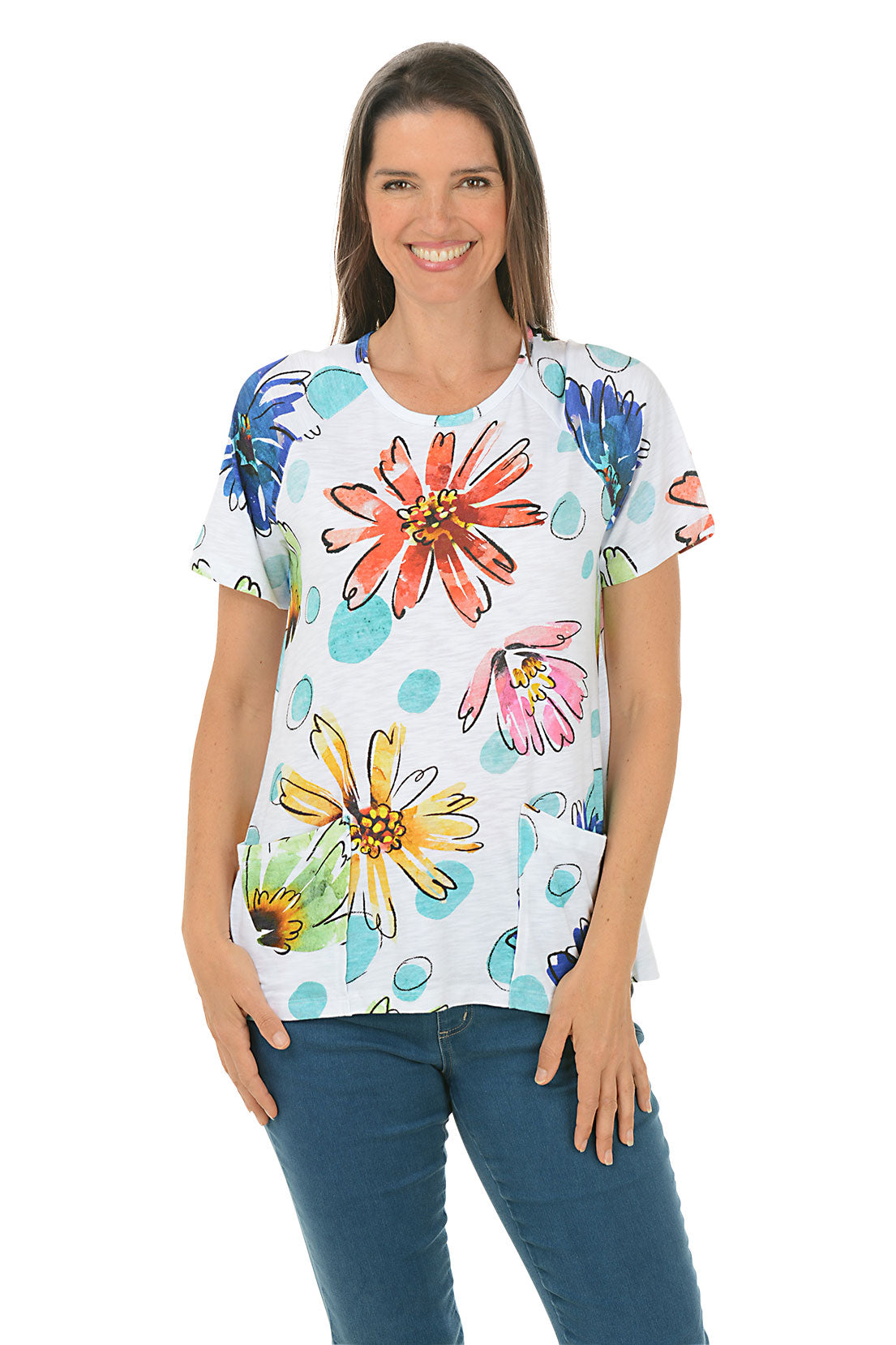 Arabella Double Pocket Short Sleeve Tee