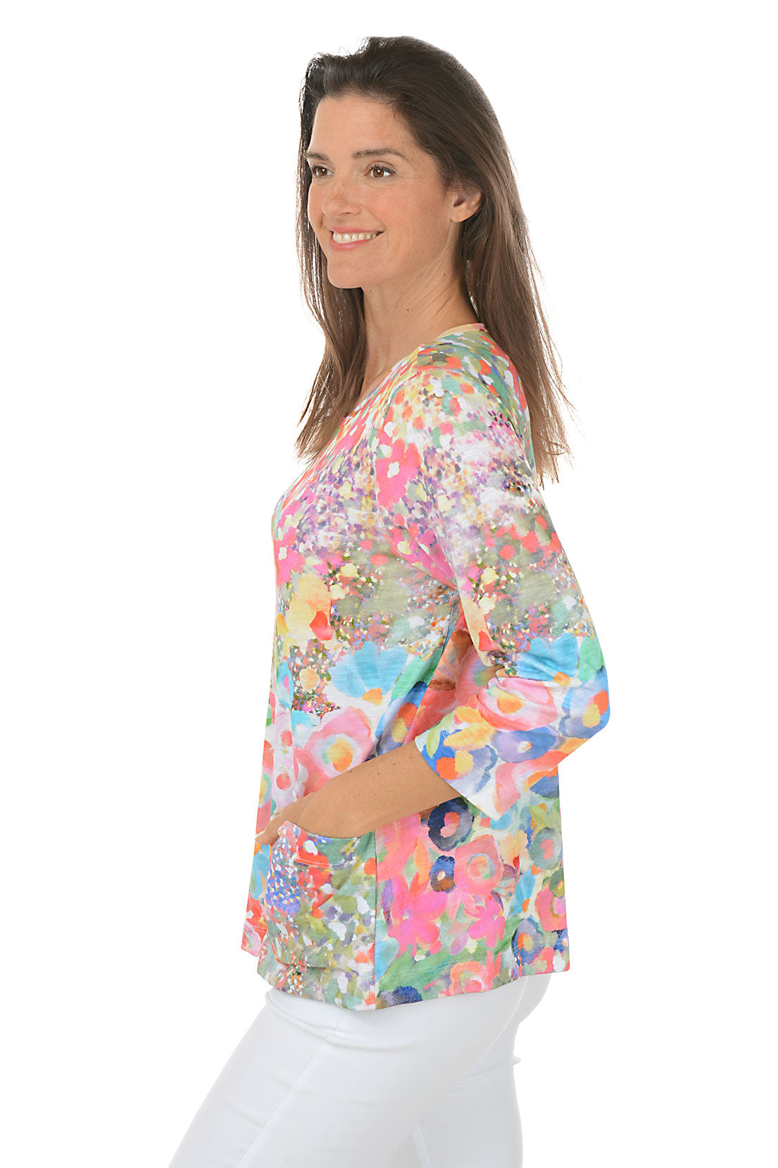 Meadows Slub Knit Single Pocket Top