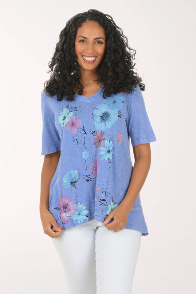 Serenade Mineral Wash Envelope Hem Tunic | Jess and Jane