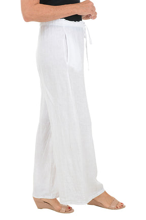 Solid Color Linen Palazzo Pant