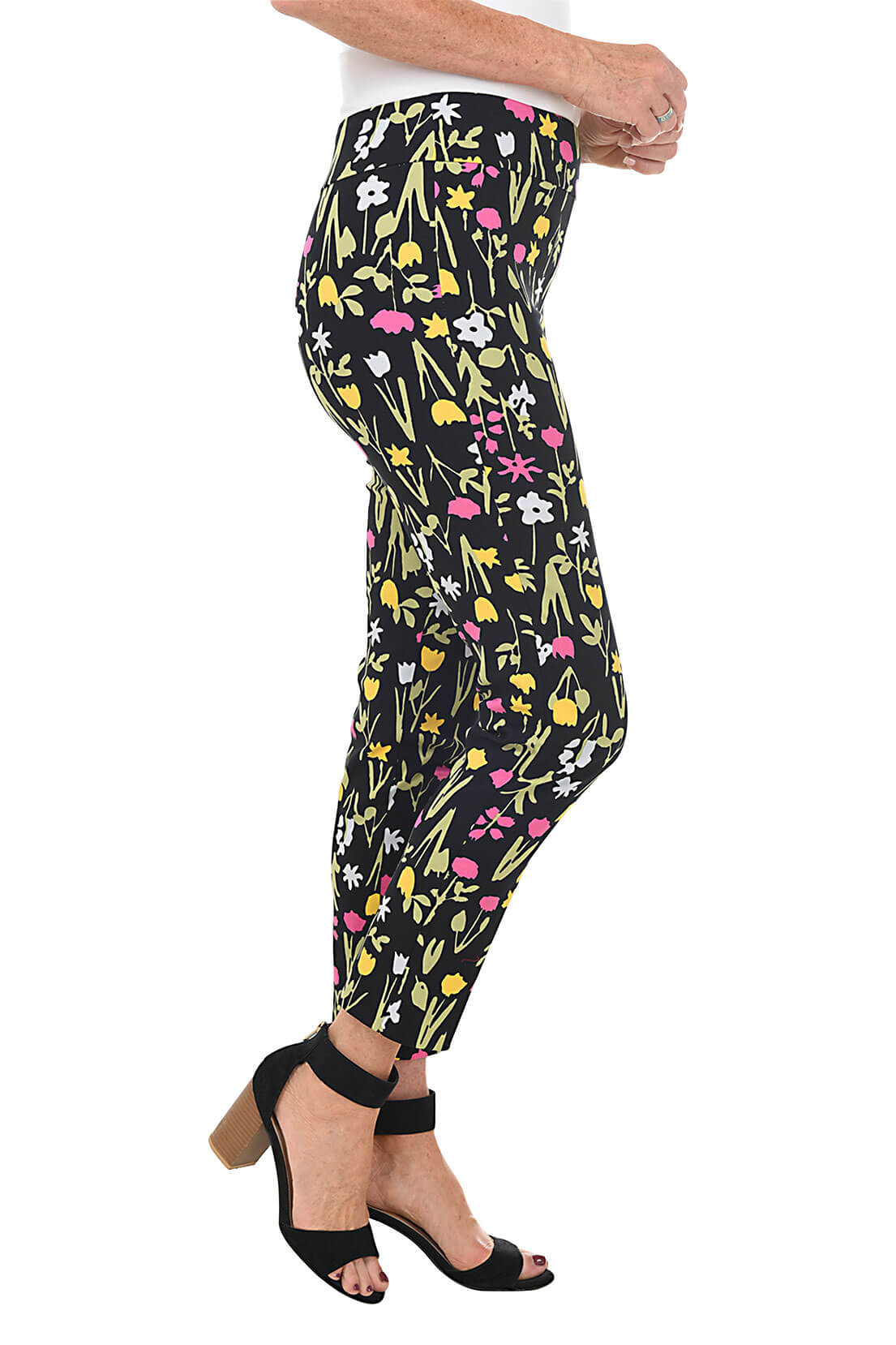 Black Tulip Pull-On Ankle Pant