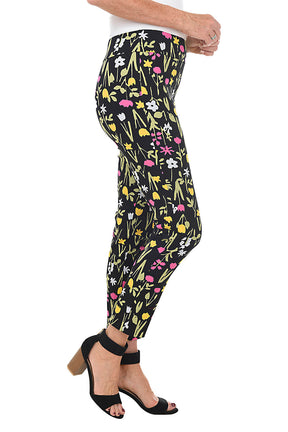 Black Tulip Pull-On Ankle Pant