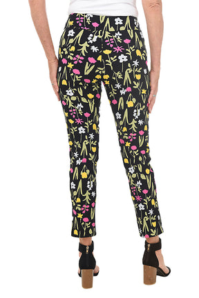 Black Tulip Pull-On Ankle Pant