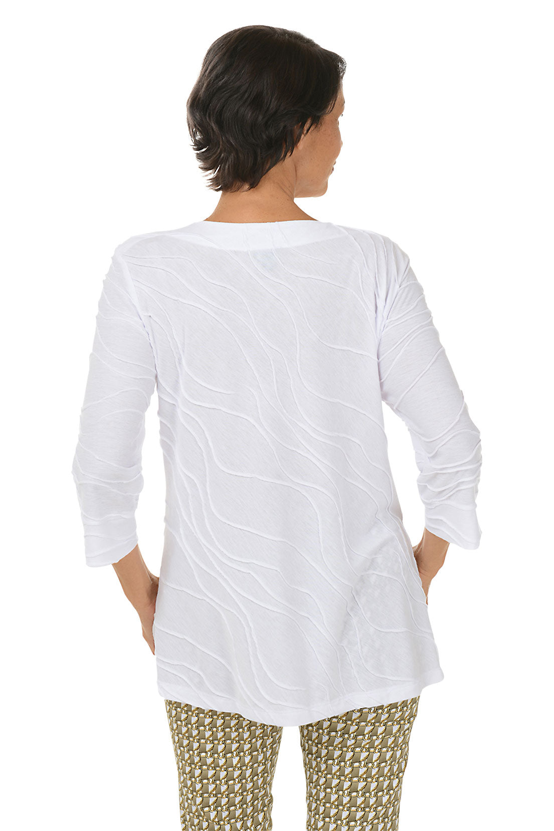 Wave Seam Knit Tunic