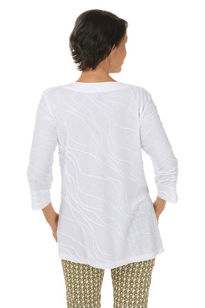 Wave Seam Knit Tunic