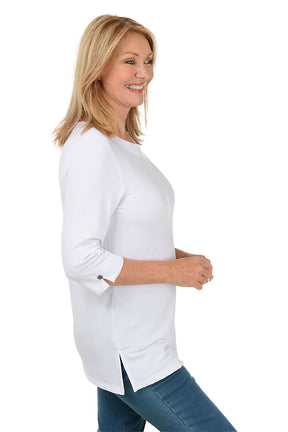 Button Sleeve Knit Tunic
