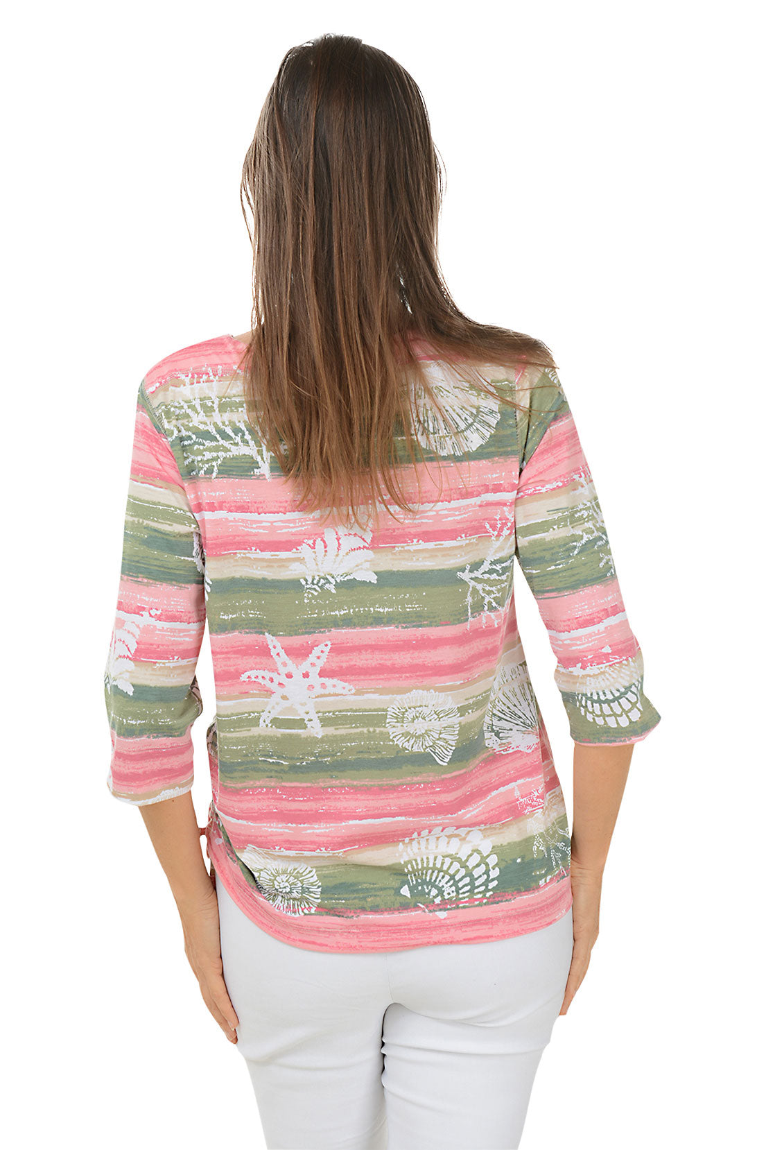 Sage Seashell Side Tie Top