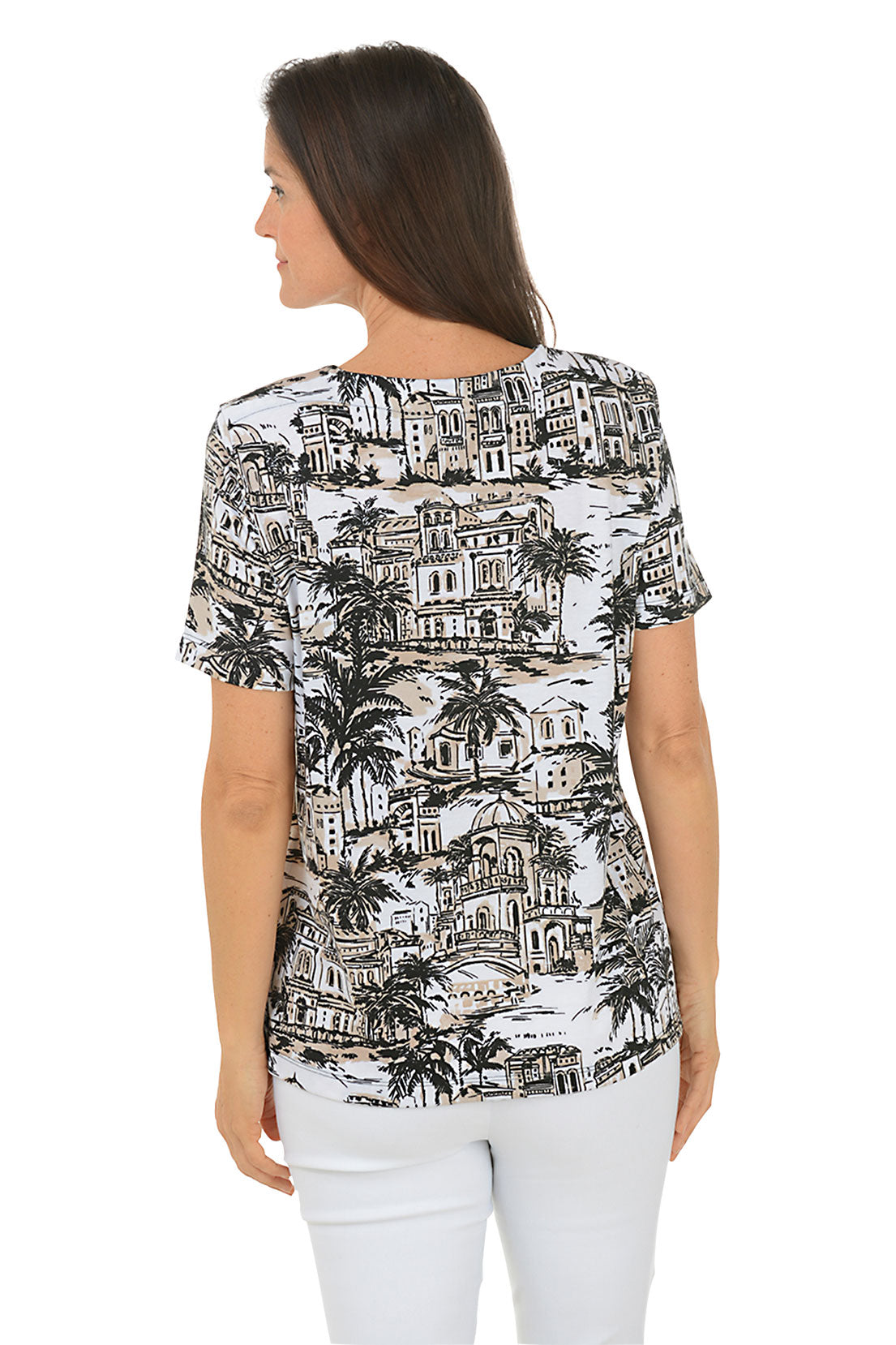 Tan Tropical Getaway Tee