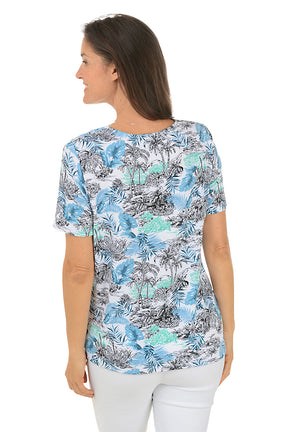 Jungle Peak Notch Neck Tee