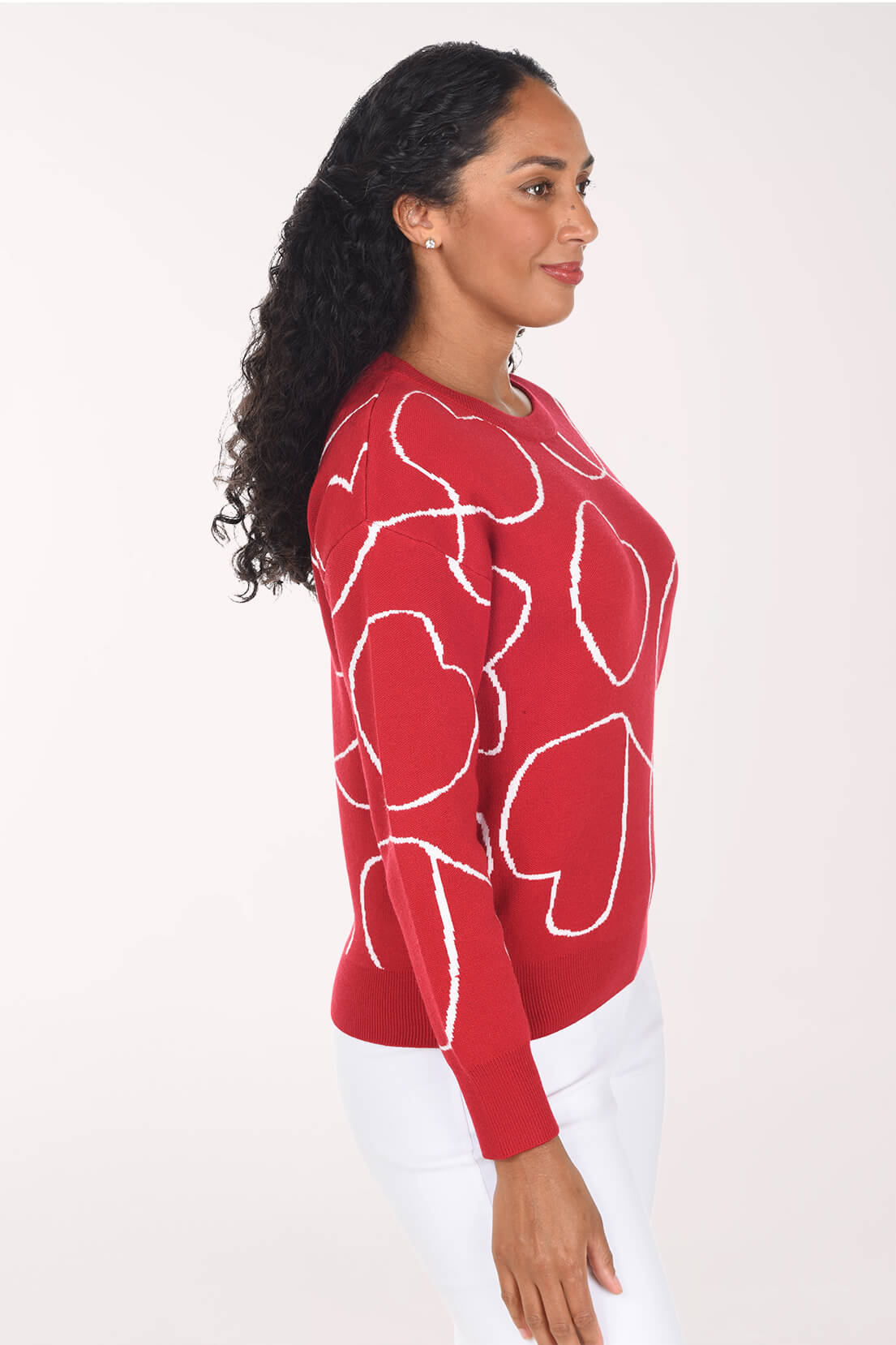 Heart Sketches Crewneck Sweater
