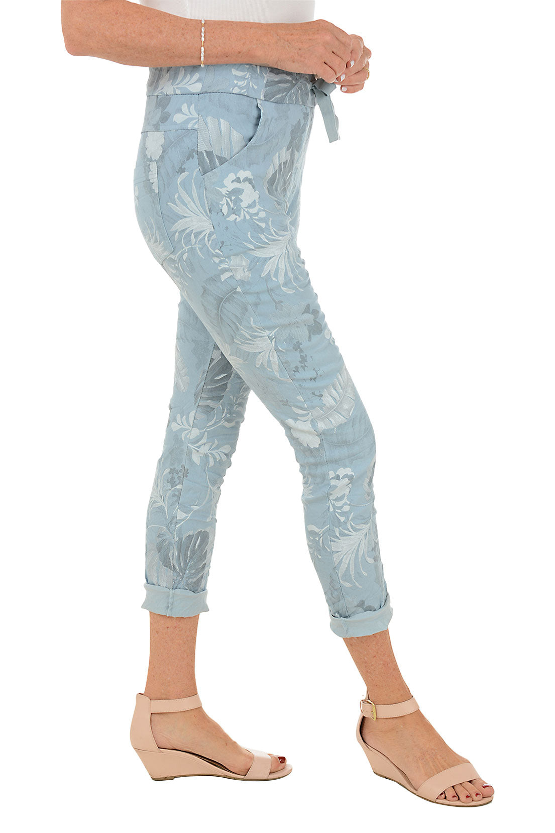 Silver Leaves Jegging