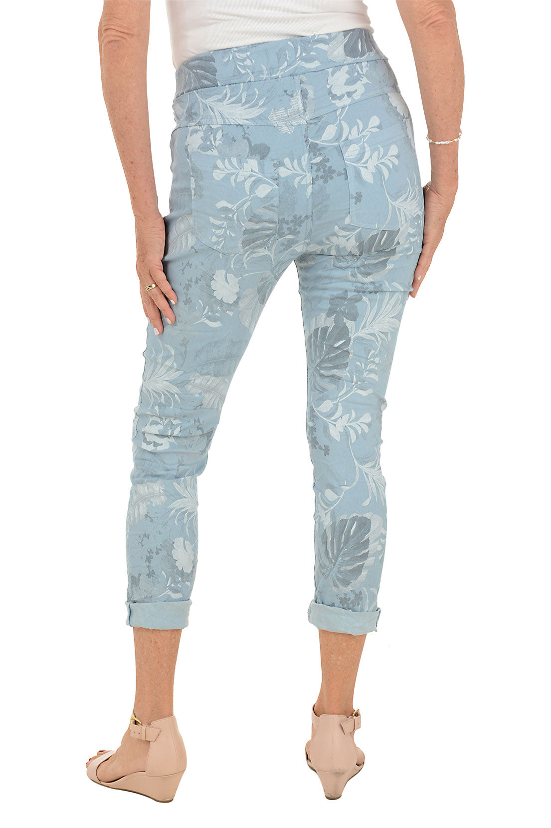 Silver Leaves Jegging