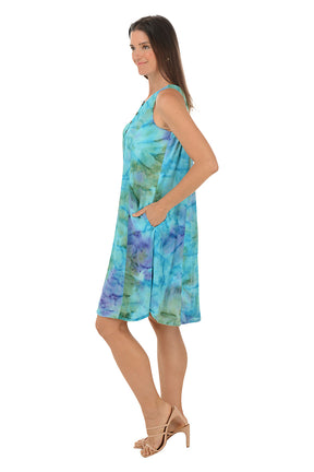 Rainbow Gaia Sleeveless Crinkle Dress