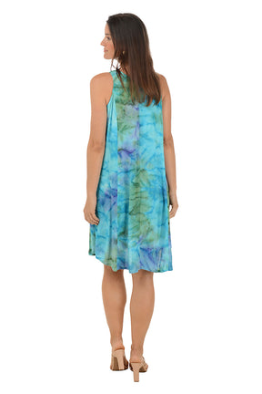 Rainbow Gaia Sleeveless Crinkle Dress