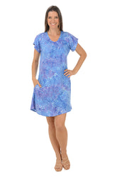 Iris Bloom Short Sleeve Dress