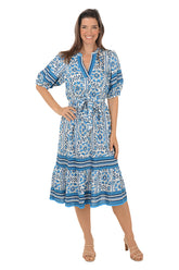 Mandala Flower Belted Dress