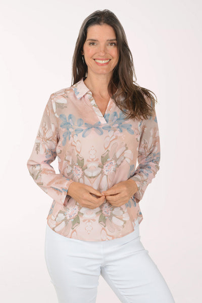 womens long sleeve dress blouses Silk Blouses For Women Long Sleeve Silk Button Shirts Black / S