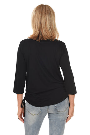 Classic Side Shirred Knit Top