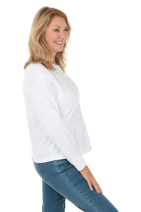 Pleated Peplum Sweatshirt