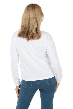Pleated Peplum Sweatshirt