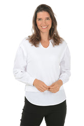 Poplin Layered Long Sleeve Top