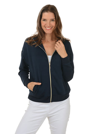 Full Zip Dolman Sleeve Jacket