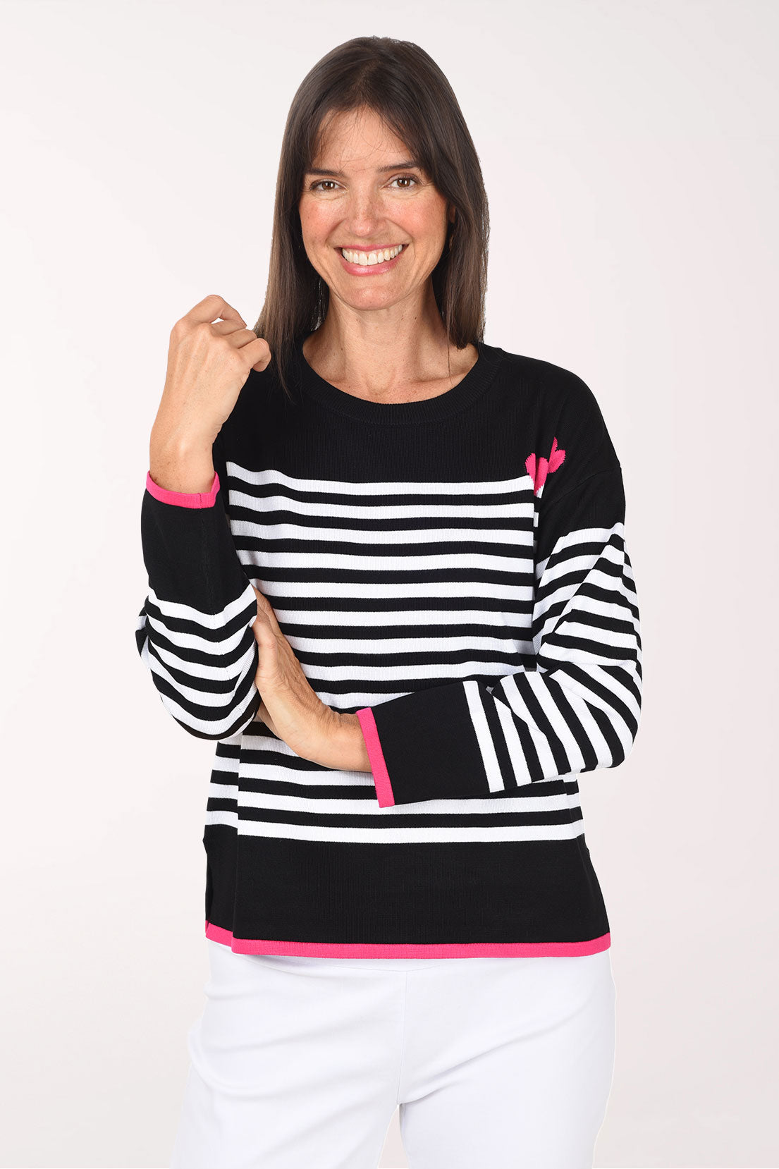 Hearts and Stripes Sweater