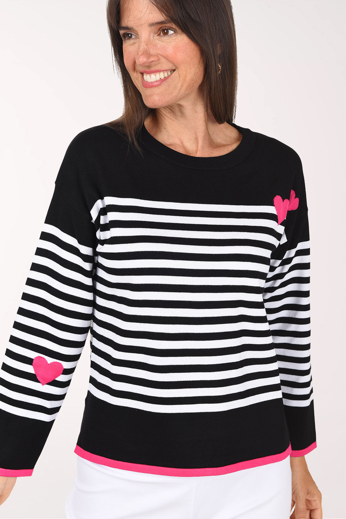 Hearts and Stripes Sweater