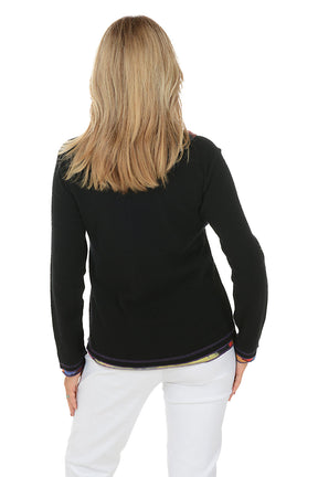 Petite Darica Cowl Neck Long Sleeve Top