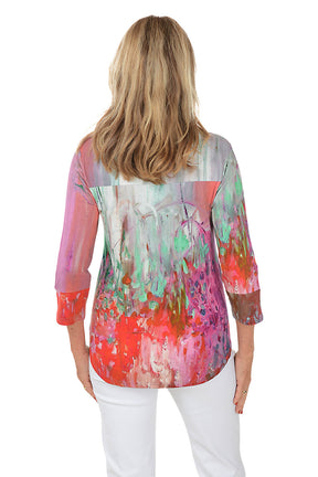 Jardin Triple Button High-Low Top