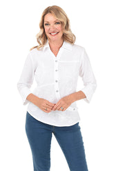 Petite Orion Curved Button-Front Shirt
