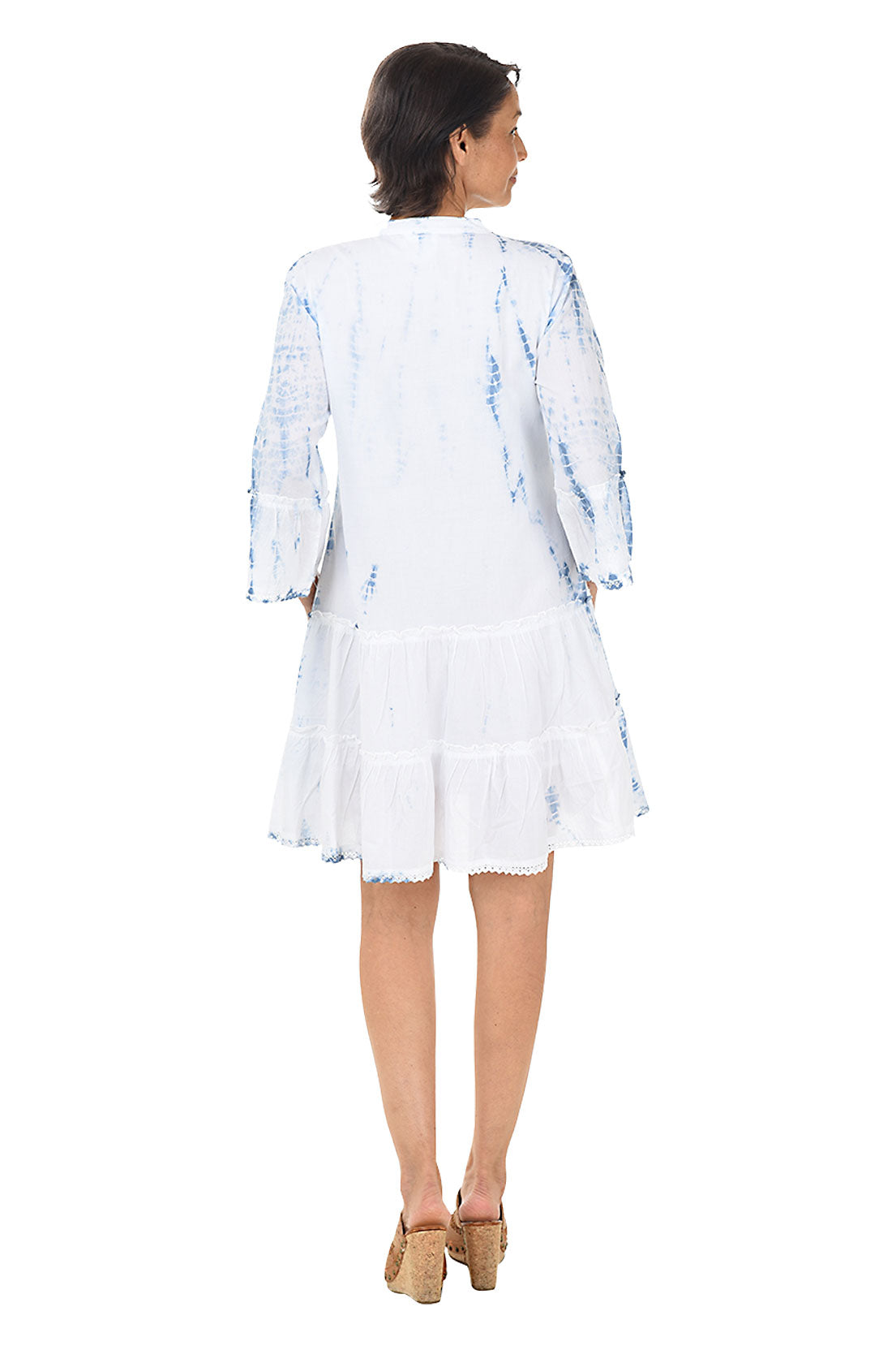 Presley Embroidered Bell Sleeve Dress