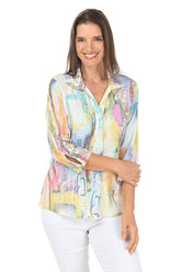 Colby Gauze Button-Front Shirt