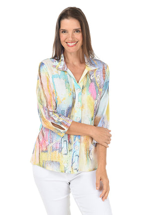 Colby Gauze Button-Front Shirt