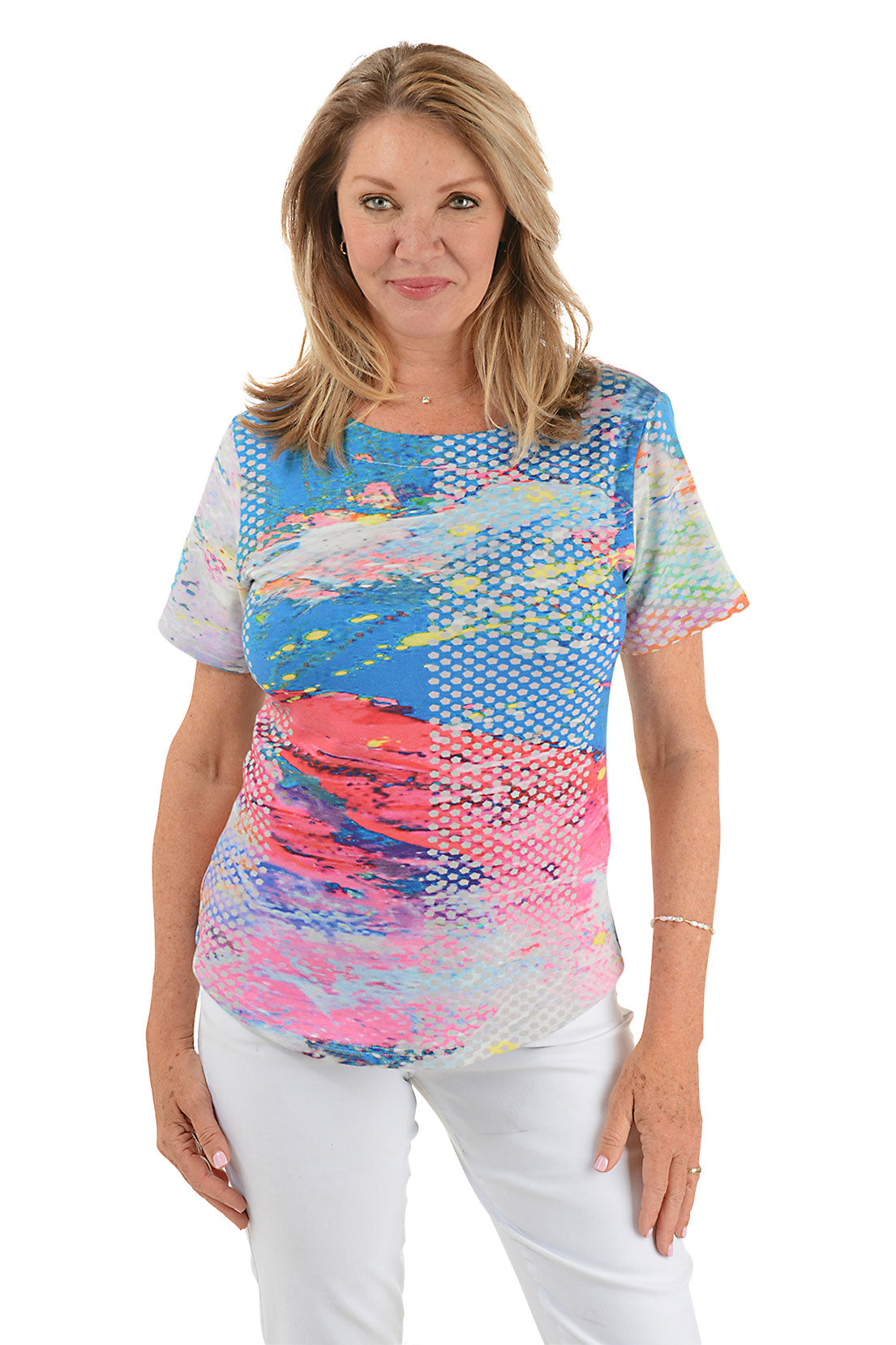 Zoey Curved Hem Tee