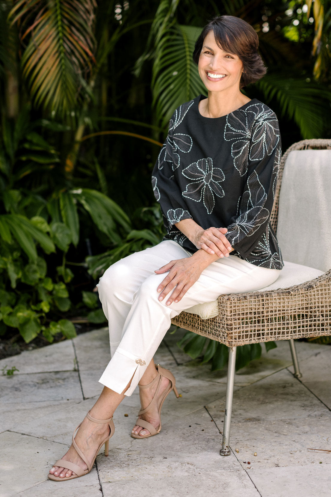 Deanna Floral Embroidered Blouse