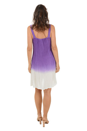 Purple Flip Flop Sleeveless Dress