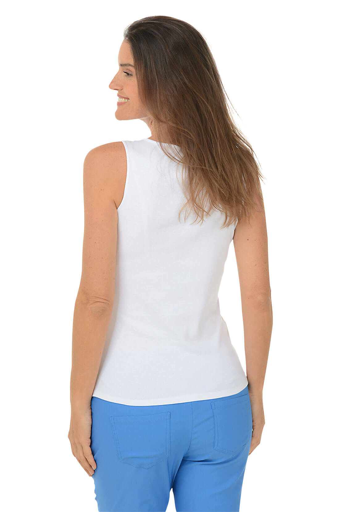 Solid Rib Knit Sleeveless Tank