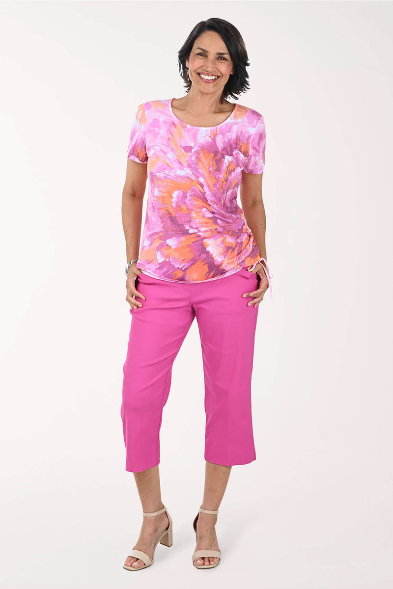 Silky Tech Capri Pant | Ruby Rd.